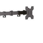 Cromad Soporte de Mesa con Brazos Articulados para 2 Monitores de 17"-32" - Giratorio, Inclinable y Extensible - Gestion de Cables - Peso Max.10kg por Pantalla - VESA 100x100mm - immagine 4