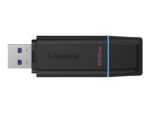 Kingston DataTraveler Exodia Memoria USB 128GB - USB 3.2 Gen 1 - Con Tapa - Enganche para Llavero - Color Negro (Pendrive)