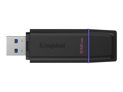 Kingston DataTraveler Exodia Memoria USB 512GB - USB 3.2 Gen 1 - Con Tapa - Enganche para Llavero - Color Negro (Pendrive)
