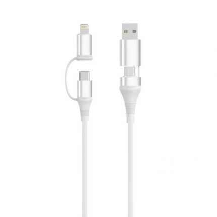 Ewent EC1076 Cable USB-C 4 en 1 - 60W - 2 Metros - USB-C