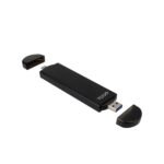 Tooq TQE-2240B Caja Externa M.2 NVME PCIe USB3.1 Gen2 Aluminio - Conexión USB-C 3.2 Gen2/USB-A 3.0 - Color Negro - immagine 2