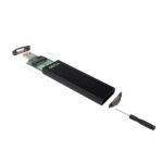 Tooq TQE-2240B Caja Externa M.2 NVME PCIe USB3.1 Gen2 Aluminio - Conexión USB-C 3.2 Gen2/USB-A 3.0 - Color Negro - immagine 3