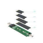 Tooq TQE-2240B Caja Externa M.2 NVME PCIe USB3.1 Gen2 Aluminio - Conexión USB-C 3.2 Gen2/USB-A 3.0 - Color Negro - immagine 4