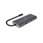Tooq TQE-2241G Caja Externa M.2 NVME PCIe USB3.1 Gen2 Aluminio - Color Gris + Dock 6 en 1 - 1xHDMI 2.0 4K@60Hz