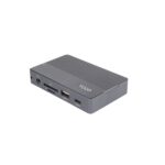 Tooq TQE-2242G Caja Externa M.2 NVME PCIe USB3.1 Gen2 Aluminio - Color Gris + Dock 10 en 1 - 1xHDMI 2.0 4K@60Hz