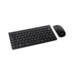 Tooq TQKMW-3101-B Pack de Teclado Inalambrico Compacto - Disposicion QWERTY ES + Raton Inalambrico 1600dpi - Slim - 4 Botones - Uso Ambidiestro - Color Negro