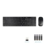 Tooq TQKMW-3102-B Pack de Teclado Inalambrico - Disposicion QWERTY ES + Raton Inalambrico 1600dpi - Slim - 4 Botones - Uso Ambidiestro - Color Negro - immagine 2