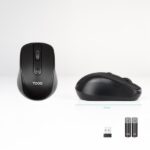 Tooq TQMW-1103-B Raton Inalambrico - 1600dpi - 4 Botones - Color Negro - immagine 3