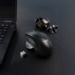 Tooq TQMWG-1105-B Raton Inalambrico Ergonomico - 1600dpi - 6 Botones - Color Negro - immagine 3