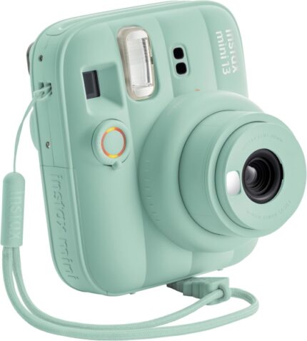 Fujifilm Instax Mini 13 Lagoon Green Camara Instantanea - Tamaño de Imagen 62x46mm - Flash Auto - Exposicion Automatica - Mini Espejo para Selfies - Modo Primer Plano