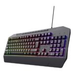 Trust Gaming GXT 833 Evocx Teclado Gaming USB - 12 Teclas Multimedia - Antighosting - Iluminacion LED - Color Negro