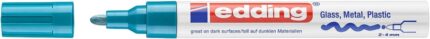 Edding 750 Rotulador Permanente - Punta Redonda - Trazo entre 2 y 4 mm. - Tinta Opaca - Secado Rapido - Color Azul Claro