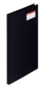 Esselte Carpeta Miniclip Din A4+ - Tarjetero y Bolsa Interior - Material PVC - Medidas 238x17x315mm - Color Negro