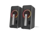 Genesis Hellium 100BT Altavoces 2.0 10W - USB - Bluetooth / Minijack - RGB -  Color Negro