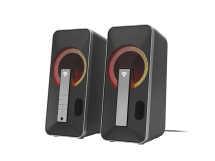 Genesis Hellium 100BT Altavoces 2.0 10W - USB - Bluetooth / Minijack - RGB -  Color Negro