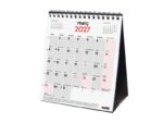 Finocam Neutro Calendario de Sobremesa en Catalan - Anual 2027 - Mes Vista - Formato XS - 140x150mm - Espiral Doble - Papel de 120g/m2 - Espacio para Escribir - Color Rojo y Blanco - immagine 2