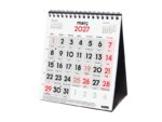 Finocam Neutro Calendario de Sobremesa en Catalan - Anual 2027 - Mes Vista - Formato XS - 140x150mm - Espiral Doble - Papel de 120g/m2 - Numeros Grandes - Color Rojo y Blanco - immagine 2