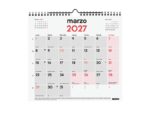 Finocam Neutro Calendario de Pared - Anual 2027 - Mes Vista - Formato M - 265x245mm - Espiral Doble - Papel de 120g/m2 - Espacio para Escribir - Color Rojo y Blanco - immagine 2