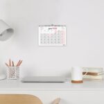 Finocam Neutro Calendario de Pared en Catalan - Anual 2027 - Mes Vista - Formato S - 210x150mm - Espiral Doble - Papel de 120g/m2 - Espacio para Escribir - Color Rojo y Blanco - immagine 3