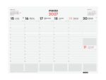 Finocam Neutro Vade Calendario - Anual 2027 - Semana Vista Vertical - 420x310mm - Encolado - Papel de 90g/m2 - Espacio para Notas - Color Rojo y Blanco - immagine 2