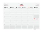 Finocam Neutro Vade Calendario en Catalan - Anual 2027 - Semana Vista Vertical - 420x310mm - Encolado - Papel de 90g/m2 - Espacio para Notas - Color Rojo y Blanco - immagine 2