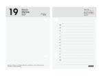 Finocam Neutro Taco Calendario de Sobremesa - Anual 2027 - 2 Paginas por Dia - 85x120mm - Papel de 70g/m2 - Color Rojo y Blanco - immagine 2