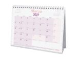 Finocam Trendy Chic Calendario de Sobremesa - Anual 2027 - Mes Vista - Formato S - 210x150mm - Espiral Doble - Papel de 120g/m2 - Espacio para Escribir - Color Morado - immagine 2