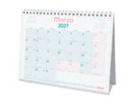 Finocam Trendy Chic Calendario de Sobremesa - Anual 2027 - Mes Vista - Formato S - 210x150mm - Espiral Doble - Papel de 120g/m2 - Espacio para Escribir - Color Turquesa - immagine 2