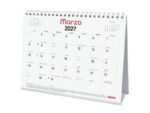 Finocam Trendy Chic Calendario de Sobremesa - Anual 2027 - Mes Vista - Formato S - 210x150mm - Espiral Doble - Papel de 120g/m2 - Espacio para Escribir - Color Blanco - immagine 2