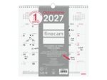 Finocam Chic Calendario de Pared - Anual 2027 - Mes Vista - 300x300mm - Espiral Doble - Papel de 120g/m2 - Espacio para Escribir - Color Blanco