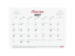 Finocam Trendy Chic Calendario con Iman - Anual 2027 - Mes Vista - Formato S - 210x150mm - Encolado - Papel de 120g/m2 - Espacio para Escribir - Color Blanco - immagine 2