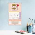 Finocam Talkual Calendario de Pared - Anual 2027 - Mes Vista - 210x360mm - Espiral Doble - Papel de 135g/m2 - Espacio para Escribir - Ilustraciones Surtidas - immagine 2