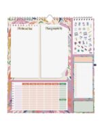 Finocam Talkual Calendario de Pared - Anual 2027 - Mes Vista - 300x340mm - Espiral Doble - Papel de 140g/m2 - Espacio para Escribir - Pegatinas Tematicas - immagine 3