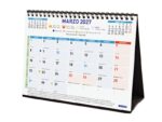Finocam Color Calendario de Sobremesa - Anual 2027 - Mes Vista - Formato S - 210x150mm - Espiral Doble - Papel de 120g/m2 - Espacio para Escribir - Color Azul y Blanco - immagine 2