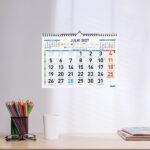 Finocam Color Calendario de Pared - Anual 2027 - Mes Vista - Formato M - 300x210mm - Espiral Doble - Papel de 120g/m2 - Numeros Grandes - Color Azul y Blanco - immagine 3