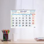 Finocam Color Calendario de Pared - Anual 2027 - Mes Vista - Formato L - 430x310mm - Espiral Doble - Papel de 120g/m2 - Color Azul y Blanco - immagine 3