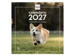Finocam Cachorros Calendario de Pared - 16 Meses 26/27 - Mes Vista - 300x300mm - Papel de 170g/m2 - Imagenes Tematicas Surtidas - Espacio para Notas