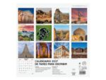Finocam Maravillas del Mundo Calendario de Pared - 16 Meses 26/27 - Mes Vista - 300x300mm - Papel de 170g/m2 - Imagenes Tematicas Surtidas - Espacio para Notas - immagine 3