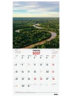 Finocam Naturaleza Calendario de Pared - 16 Meses 26/27 - Mes Vista - 300x300mm - Papel de 170g/m2 - Imagenes Tematicas Surtidas - Espacio para Notas - immagine 2