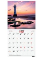 Finocam Atardeceres Magicos Calendario de Pared - 16 Meses 26/27 - Mes Vista - 300x300mm - Papel de 170g/m2 - Imagenes Tematicas Surtidas - Espacio para Notas - immagine 2