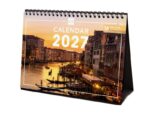 Finocam Venecia Calendario de Sobremesa Internacional - 16 Meses 26/27 - Mes Vista - Formato S - 210x150mm - Espiral Doble - Papel de 170g/m2 - Imagenes Tematicas Surtidas - Multilenguaje