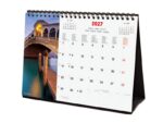 Finocam Venecia Calendario de Sobremesa Internacional - 16 Meses 26/27 - Mes Vista - Formato S - 210x150mm - Espiral Doble - Papel de 170g/m2 - Imagenes Tematicas Surtidas - Multilenguaje - immagine 2