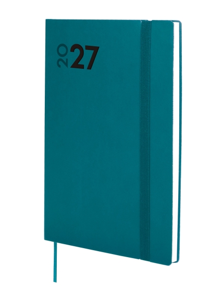 Finocam Dynamic Mara Agenda Profesional en Catalan - Anual 2027 - Semana Vista Horizontal - 140x204mm - Goma Elastica - Tapa Blanda de PU - Esquinas Microperforadas - Papel de 80g/m2 - Color Turquesa Finocam Dynamic Mara Agenda Profesional en Catalan - Anual 2027 - Semana Vista Horizontal - 140x204mm - Goma Elastica - Tapa Blanda de PU - Esquinas Microperforadas - Papel de 80g/m2 - Color Turquesa