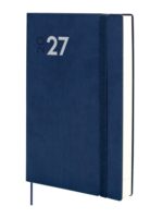 Finocam Dynamic Mara Agenda Profesional - Anual 2027 - 1 Dia por Pagina - Formato Y11 - 165x240mm - Goma Elastica - Tapa Blanda de PU - Esquinas Microperforadas - Papel de 80g/m2 - Color Azul