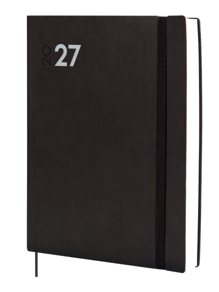 Finocam Dynamic Mara Agenda Profesional - Anual 2027 - 1 Dia por Pagina - Formato Y12 - 210x270mm - Goma Elastica - Tapa Blanda de PU - Esquinas Microperforadas - Papel de 80g/m2 - Color Negro Finocam Dynamic Mara Agenda Profesional - Anual 2027 - 1 Dia por Pagina - Formato Y12 - 210x270mm - Goma Elastica - Tapa Blanda de PU - Esquinas Microperforadas - Papel de 80g/m2 - Color Negro