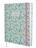 Finocam Dynamic Berlin Trigo Agenda Profesional - Anual 2027 - 1 Dia por Pagina - Formato Y12 - 210x270mm - Goma Elastica - Tapa Dura Acolchada - Esquinas Microperforadas - Papel de 80g/m2 - Multicolor
