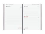 Finocam Dynamic Milano Agenda Profesional - Anual 2027 - 1 Dia por Pagina - Formato Y10 - 140x204mm - Cinta Punto - Tapa Dura Acolchada - Esquinas Microperforadas - Papel de 80g/m2 - Color Negro - immagine 2