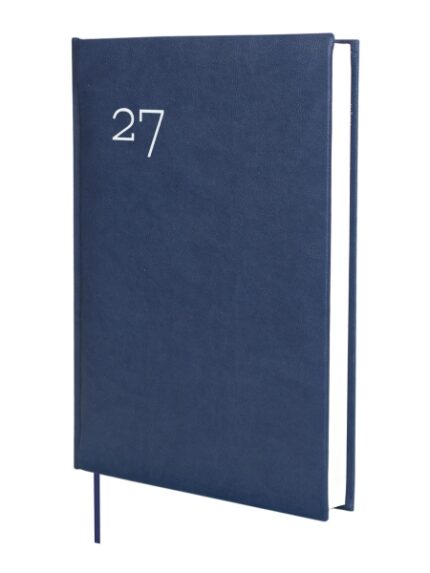 Finocam Dynamic Milano Agenda Profesional - Anual 2027 - 1 Dia por Pagina - Formato Y11 - 165x240mm - Cinta Punto - Tapa Dura Acolchada - Esquinas Microperforadas - Papel de 80g/m2 - Color Azul
