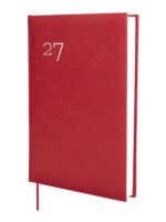 Finocam Dynamic Milano Agenda Profesional - Anual 2027 - 1 Dia por Pagina - Formato Y11 - 165x240mm - Cinta Punto - Tapa Dura Acolchada - Esquinas Microperforadas - Papel de 80g/m2 - Color Burdeos