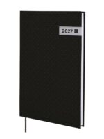 Finocam Dynamic Porto Agenda Profesional - Anual 2027 - Semana Vista Vertical - Formato Y10 - 140x204mm - Tapa Dura de Carton Forrado - Esquinas Microperforadas - Papel de 80g/m2 - Color Negro